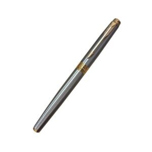 Parker Aster Brushed Metal |Gold Trim |Roller Ball Pen