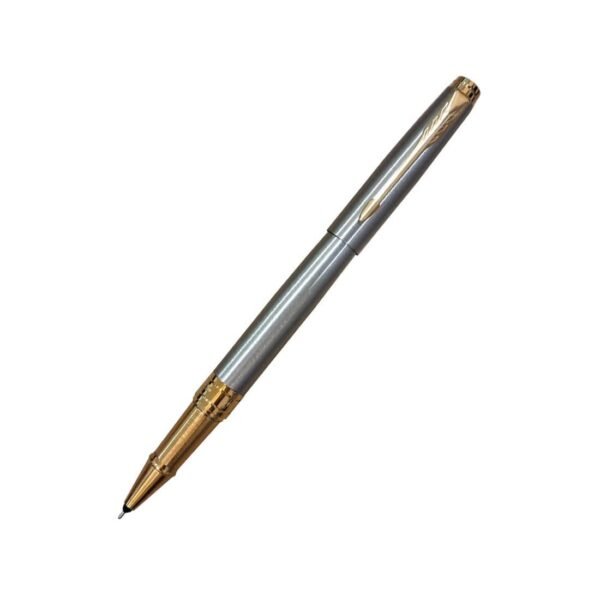 Parker Aster Brushed Metal |Gold Trim |Roller Ball Pen - Image 3
