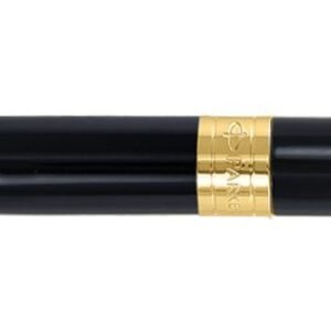 Alternative view of Parker Aster Gold Trim Roller Ball Pen | Body Color - Black | Ink Color - Blue