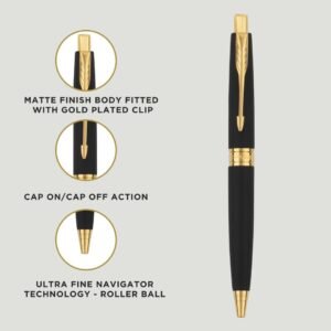 Alternative view of Parker Aster Matte Black GT Ball Pen