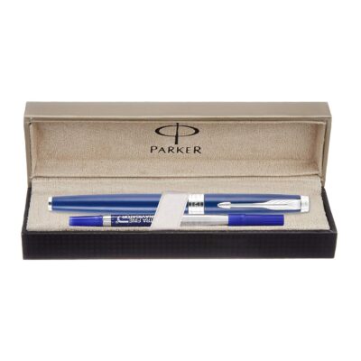 Parker Aster Matte Blue |Chrome Trim |Roller Ball Pen