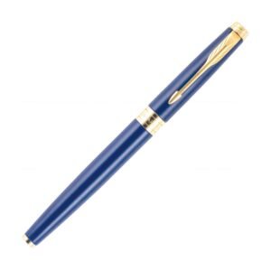 Alternative view of Parker Aster Matte Blue |Gold Trim |Roller Ball Pen