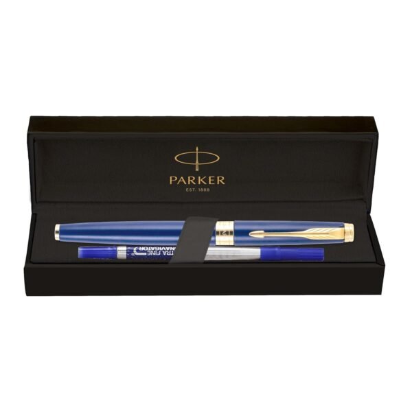 Parker Aster Matte Blue |Gold Trim |Roller Ball Pen - Image 3