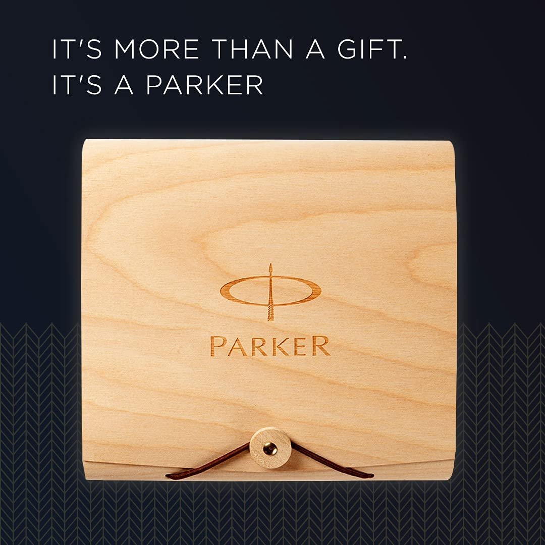 Parker Aster, Matte Red Gold Trim Ball Pen, Rakhi Combo, 3 Piece Set, Blue Ink, Best Choice for Rakhi Gift, Suitable for Office Professionals, College Students - Image 5