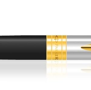 Alternative view of Parker Aster Shiny Black |Gold Trim |Ball Pen