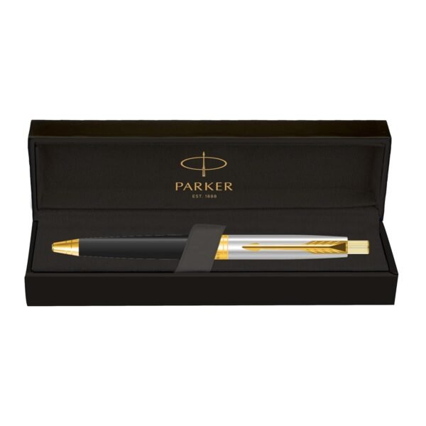 Parker Aster Shiny Black |Gold Trim |Ball Pen - Image 3