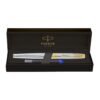 Parker Aster Shiny Chrome |Gold Trim |Fountain Pen - Medium Nib