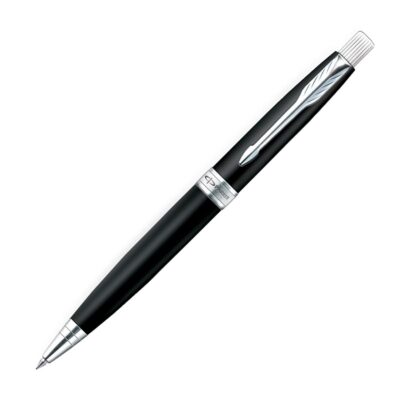 Parker Aster Silver Black |Chrome Trim |Ball Pen