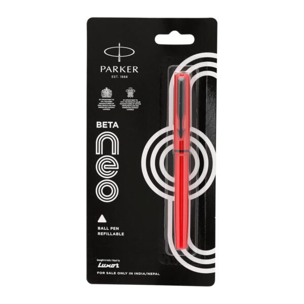 Parker Beta Neo CT | Ball Pen | Body Color - Red | Ink Color - Blue - Image 6