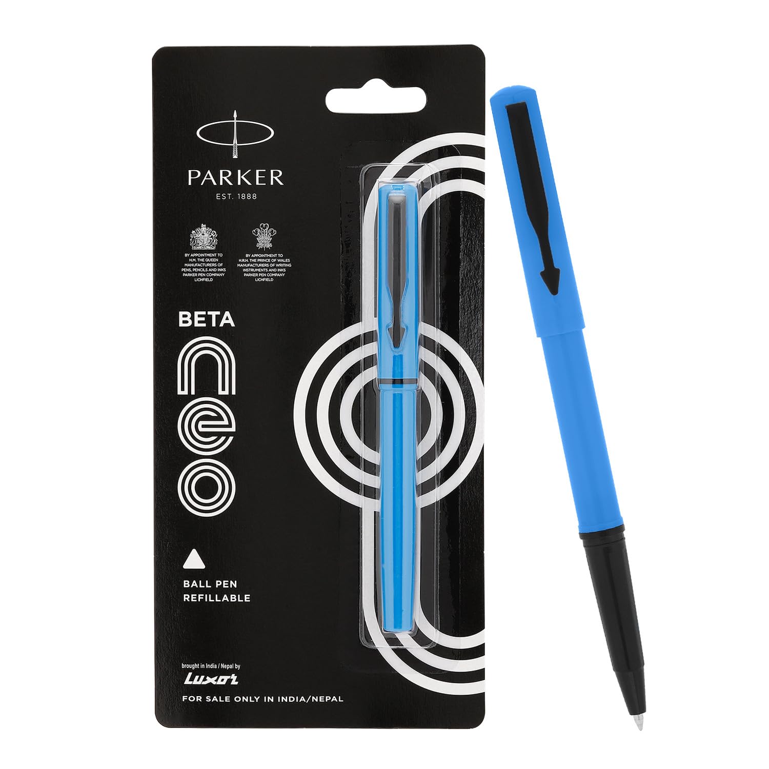 Parker Beta Neo Chrome Trim Ball Pen| Blue Body Color| Ink Color - Blue | Perfect For Corporate Gifting | Elite Pen For Professionals - Image 3