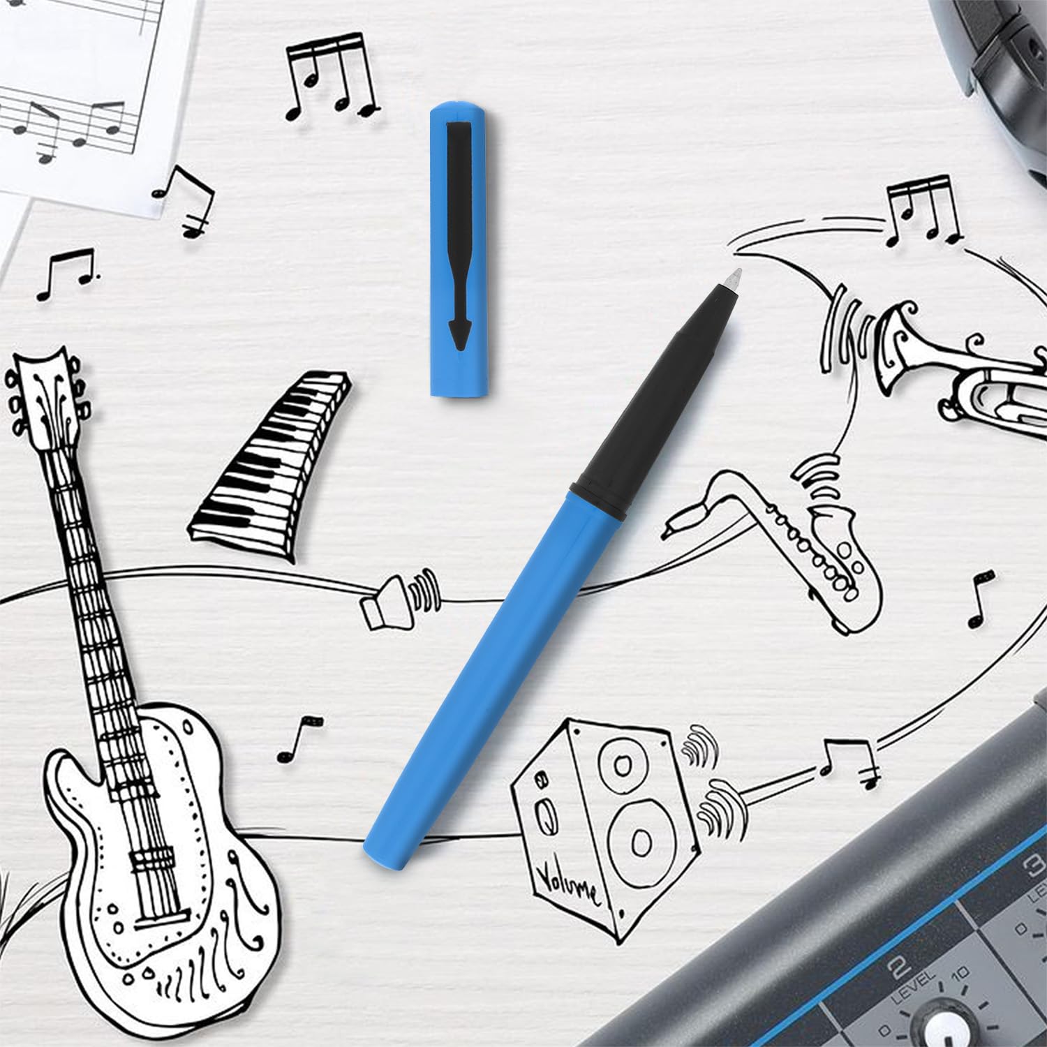 Parker Beta Neo Chrome Trim Ball Pen| Blue Body Color| Ink Color - Blue | Perfect For Corporate Gifting | Elite Pen For Professionals - Image 4