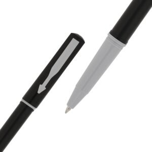 Parker Beta Neo Chrome Trim Ball Pen | Blue Ink | Black Body Color | Ballpoint Pen for Smooth Writing | Ergonomic Design, Write with Confidence – Anytime, Anywhere