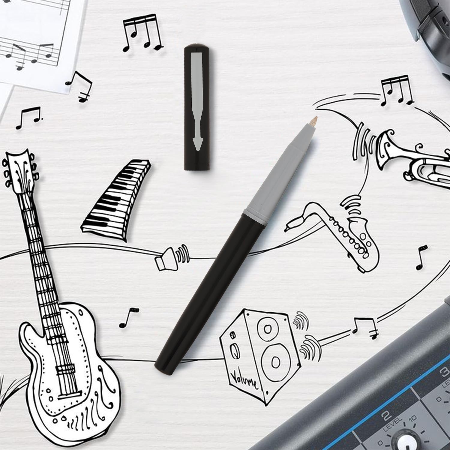 Parker Beta Neo Chrome Trim Ball Pen | Blue Ink | Black Body Color | Ballpoint Pen for Smooth Writing | Ergonomic Design, Write with Confidence – Anytime, Anywhere - Image 6