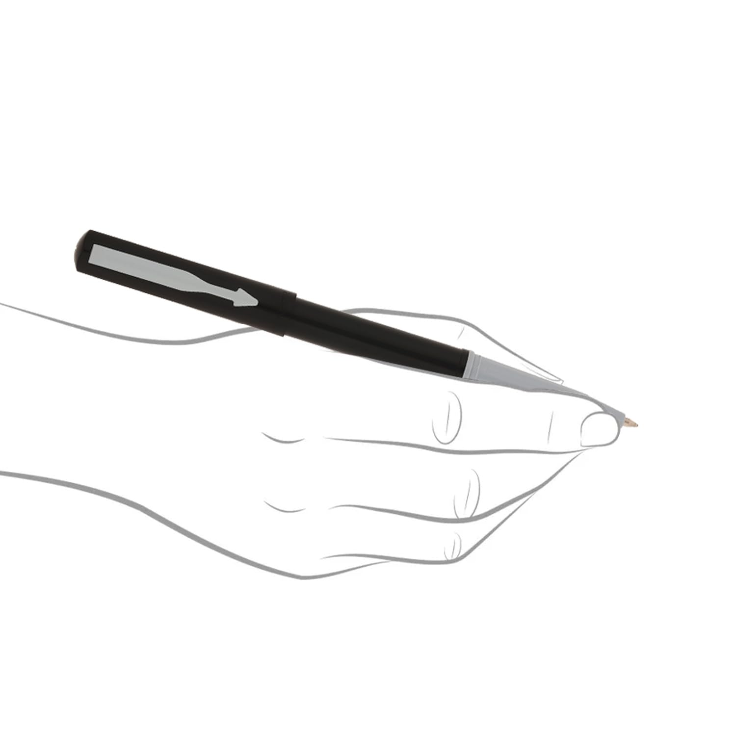 Parker Beta Neo Chrome Trim Ball Pen | Blue Ink | Black Body Color | Ballpoint Pen for Smooth Writing | Ergonomic Design, Write with Confidence – Anytime, Anywhere - Image 7