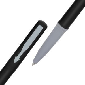 Parker Beta Neo Chrome Trim Roller Ball Pen| Black Body Color| Ink Color - Blue | Perfect For Corporate Gifting | Elite Pen For Professionals