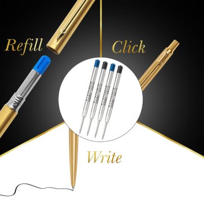 Parker Classic Gold Trim Ball Pen | Blue Ink | Ballpoint Pe…