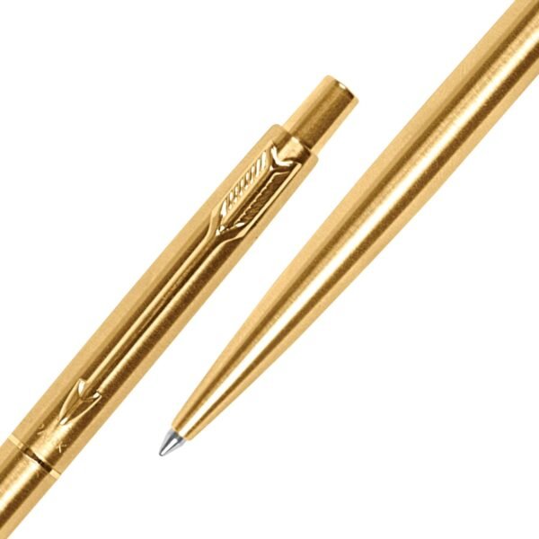 Parker Classic Gold Trim Ball Pen | Blue Ink | Ballpoint Pen for Smooth Writing | Iconic Parker Craftsmanship | Premium Gifting Choice - Image 5