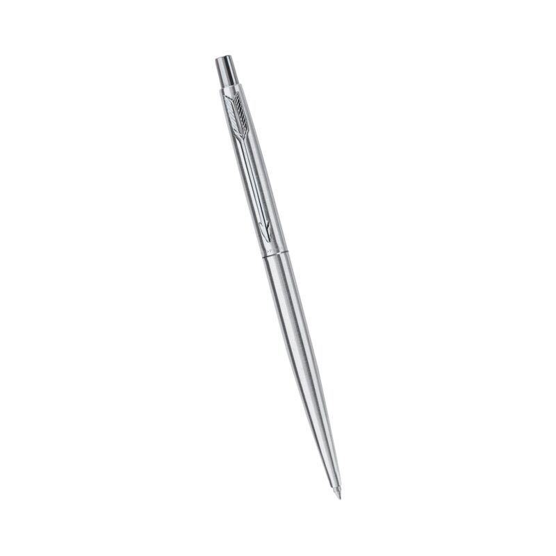 Parker Classic Stainless Steel Chrome Trim Ball Pen | Ink Color - Blue | Corporate Gift | Ideal For Professional Use