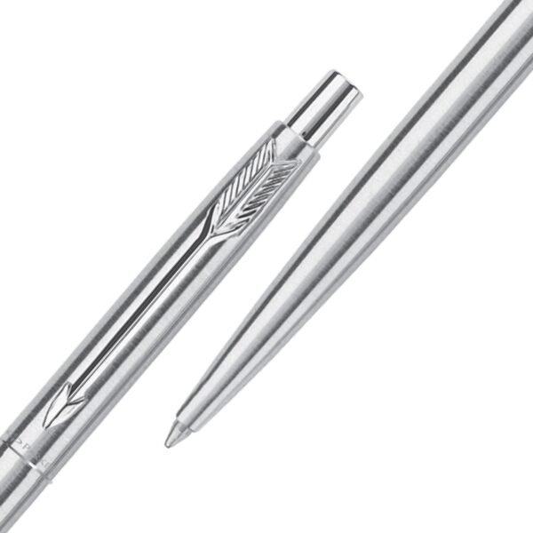 Parker Classic Stainless Steel Chrome Trim Ball Pen| Ink Color - Blue | Gift For Employees | Unique Gifts For Entrepreneurs - Image 5