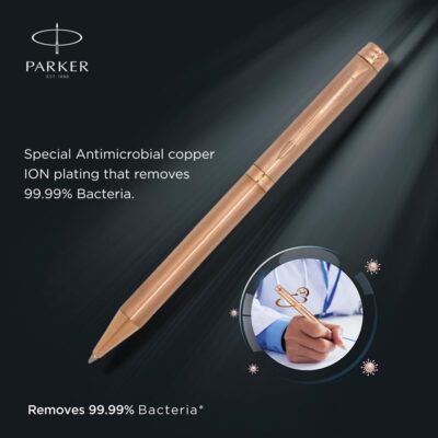Parker Folio Antimicrobial Ball Pen| Ink Color -Blue | Perf…
