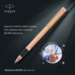 Alternative view of Parker Folio Antimicrobial Roller Ball Pen| Ink Color - Blue | Perfect For Gifting Purpose | Elite Pen for Personal & Professional Use