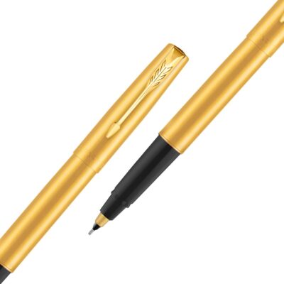 Parker Frontier Gold Roller Ball Pen| Ink Color - Blue | Pe…