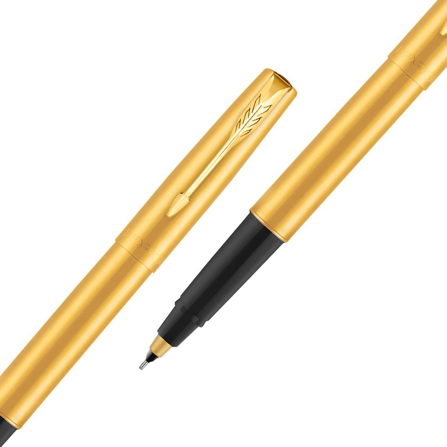 Parker Frontier Gold Roller Ball Pen| Ink Color - Blue | Perfect For Professional Use | Elite Pen For Corporate Purposes