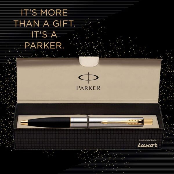 Parker Frontier Stainless Steel With Gold Plated Clip - Image 3