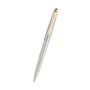 Parker Galaxy Stainless Steel Gold Trim Ball Pen
