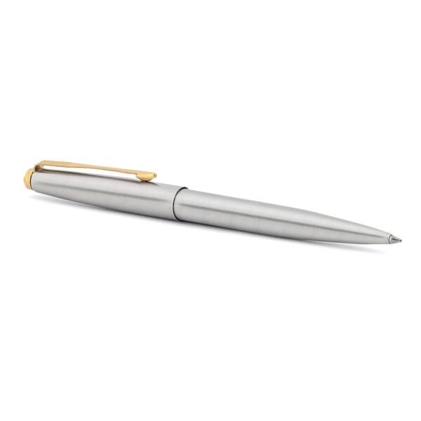 Parker Galaxy Stainless Steel Gold Trim Ball Pen - Image 6