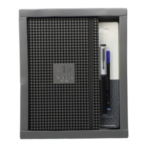 Alternative view of Parker Gift Set Beta Premium Chrome Trim Roller Ball Pen With Houndstooth Print Notebook | 1 Pen + 1 Note Book| Ink Color - Blue | Gifts For Employees | Perfect For Corporate