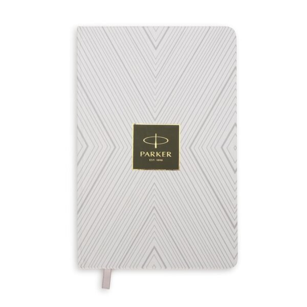Parker Gift Set | Frontier Gold Roller Ball Pen with White Paper Notebook | 1 Pen + 1 Note Book| Ink Color - Blue