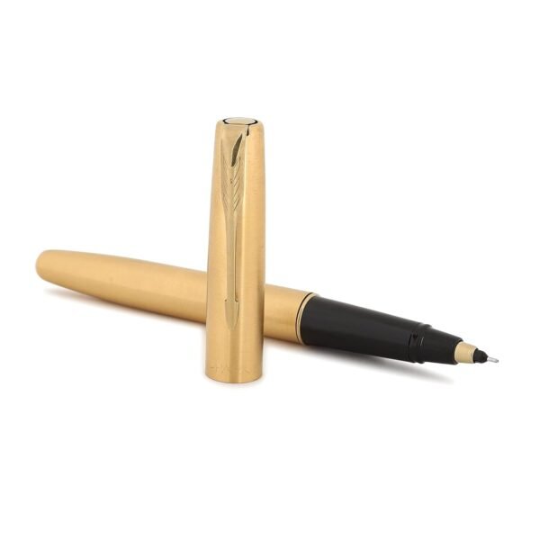 Parker Gift Set | Frontier Gold Roller Ball Pen with White Paper Notebook | 1 Pen + 1 Note Book| Ink Color - Blue - Image 3