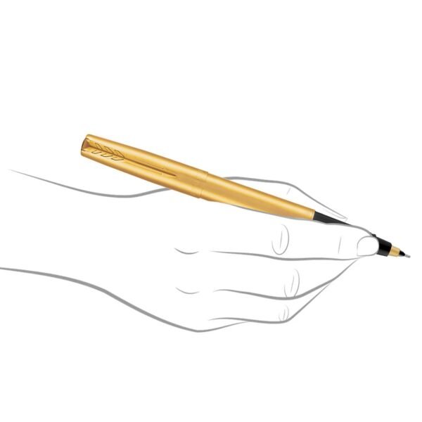 Parker Gift Set | Frontier Gold Roller Ball Pen with White Paper Notebook | 1 Pen + 1 Note Book| Ink Color - Blue - Image 5