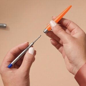 Alternative view of Parker Jotter Originals Chrome Trim Ball Pen| Orange Body Color| Ink Color - Blue | Gift For Employees | Unique Gifts For Entrepreneurs