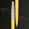 Parker Jotter Originals Chrome Trim Ball Pen| Yellow Body Color| Ink Color - Blue | Perfect For Professional Use | Elite Pen For Corporate Purposes