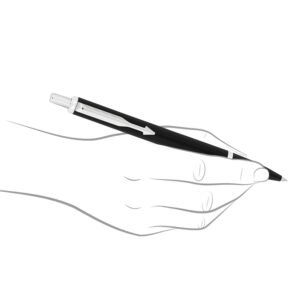 Parker Latitude Matte Black Chrome Trim Ball Pen | Blue Ink | Black Body Color | Sleek and streamlined design with a refined finish