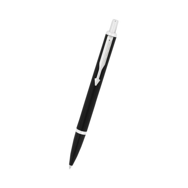 Parker Latitude Matte Black Chrome Trim Ball Pen | Blue Ink | Black Body Color | Sleek and streamlined design with a refined finish - Image 5