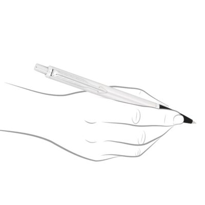 Parker Latitude Shiny Chrome Trim Ball Pen| Ink Color - Blu…