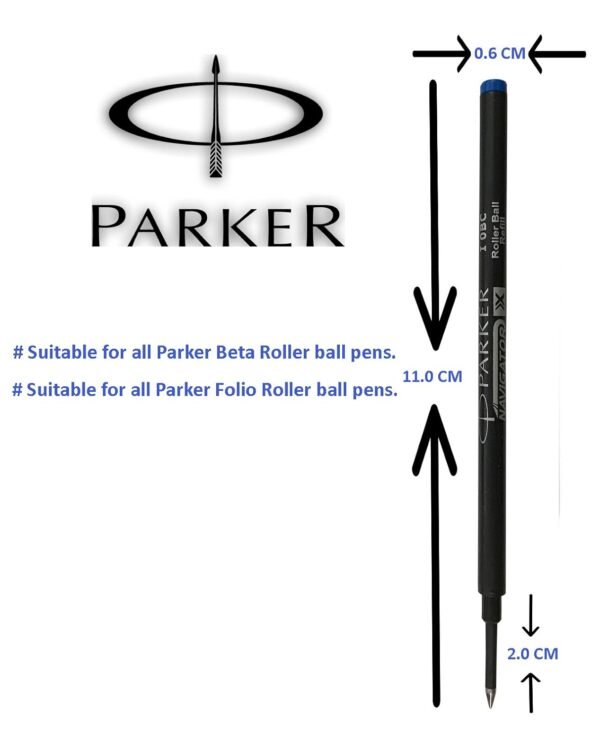 Parker Navigator X Beta and Folio Roller Ball Pen Blue Refill-5 - Image 2