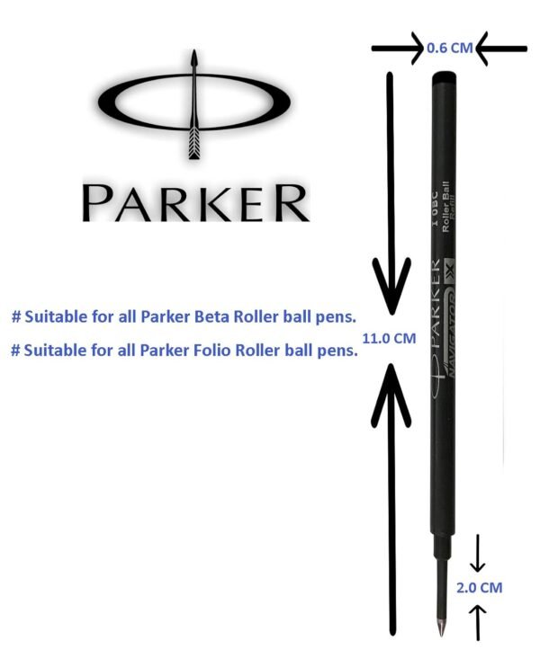 Parker Navigator X Beta and Folio Roller Ball Pen Blue and Black Refill-1+1 - Image 3