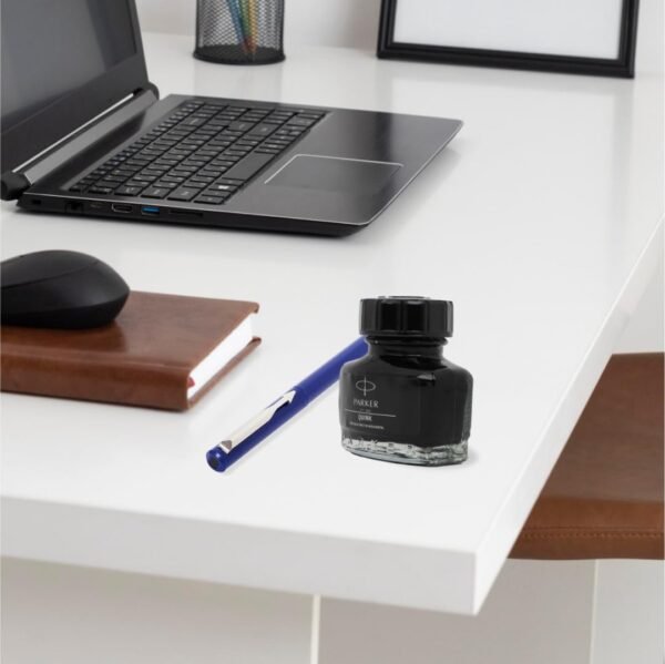 Parker Quink Ink Bottle | Black Ink – 30ml | Fountain Pen Ink | Smooth Flow, Quick-Drying | Suitable for All Parker Fountain Pens - Image 5