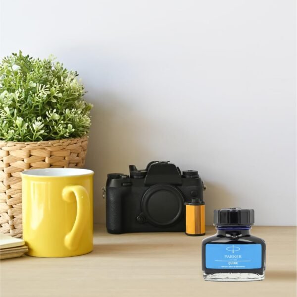 Parker Quink Ink Bottle | Blue Ink – 30ml | Fountain Pen Ink | Smooth Flow, Quick-Drying | Washable | Suitable for All Parker Fountain Pens - Image 4
