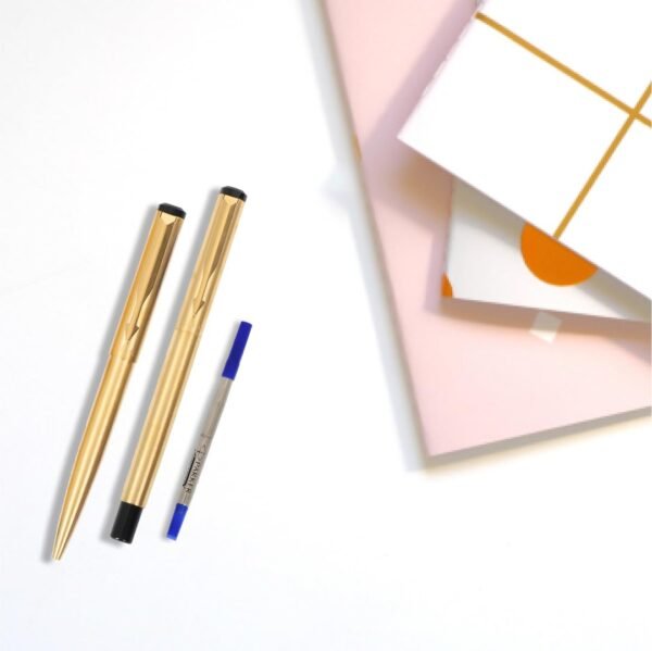 Parker Roller Ball Refill| Blue Ink Color| Medium Tip| Smudge Free Writing Experience | Precision Writing - Image 5