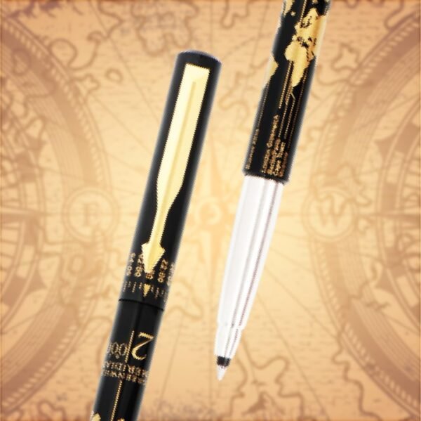 Parker Special Edition Vector Time Check Gold Trim Roller Ball Pen | Ink Color Blue | Navigator Technology | Moulded Cap & barrel in world wide time Zones - Image 5