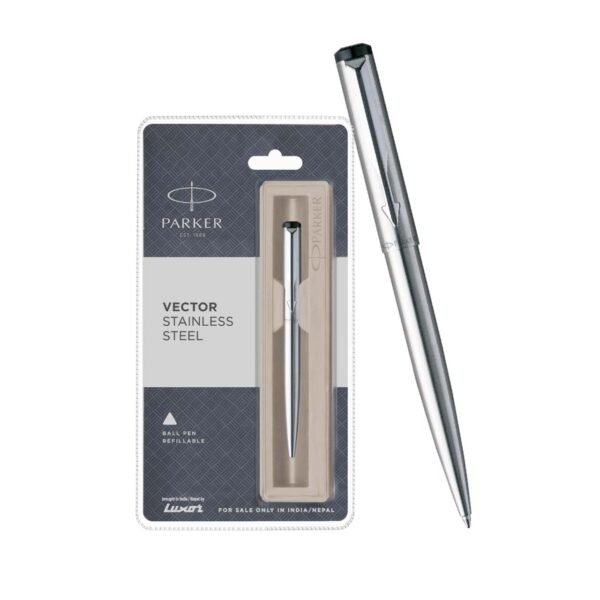 Parker Vector CT Ball Pen, Stainless Steel - Image 4