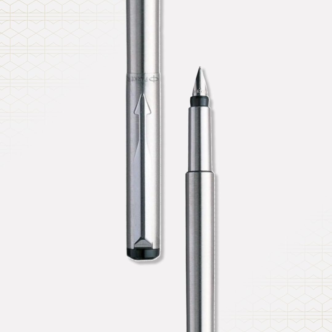 Parker Vector CT Fountain Pen, Stainless Steel - Image 4