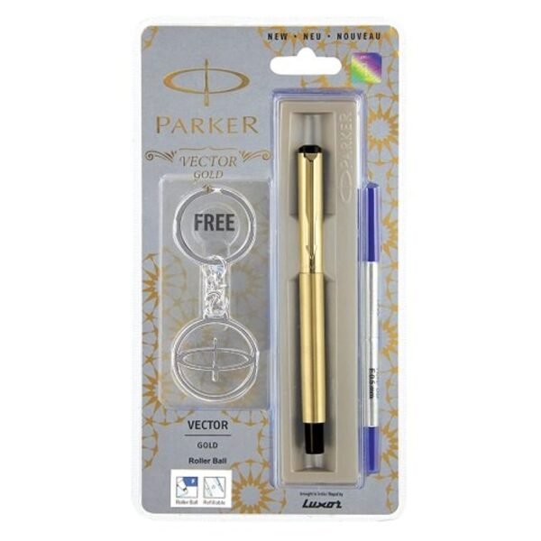 Parker Vector Gold Roller Ball Pen - Image 3