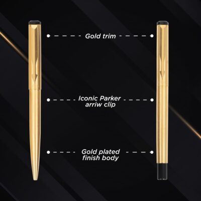 Parker Vector Gold Trim Roller Ball Pen and Ball Pen Luxury…