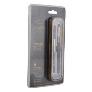 Alternative view of Parker Vector Matte Black GT Roller Ball Pen